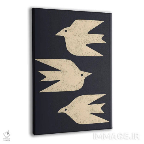 تابلو مینیمال قمری ها در پرواز اثر رنیا ال. تول - نمای پرسپکتیو محصول