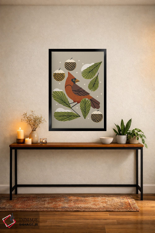 تابلو مدرن کارباورال زمستانی اثر رنیا ال. تول - D6B