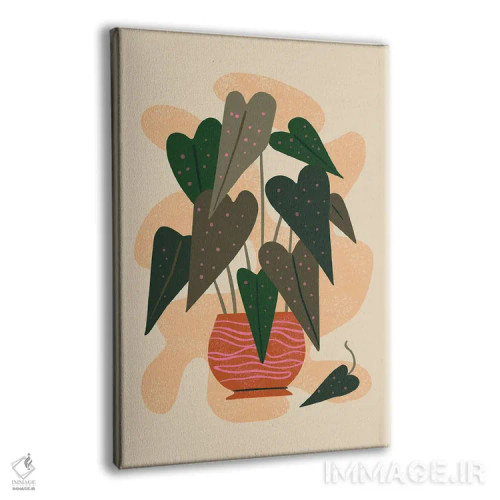 تابلو مینیمال سلام بگونیا اثر رنیا ال. تول - نمای پرسپکتیو محصول