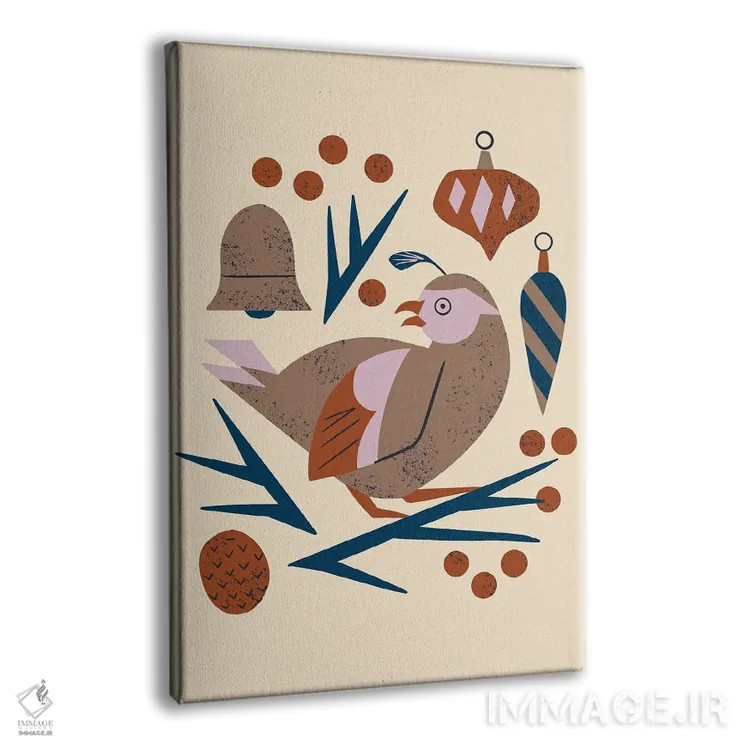 تابلو مینیمال چکاوک تعطیلات اثر رنیا ال. تول - نمای پرسپکتیو محصول