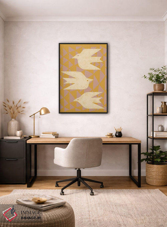 تابلو مینیمال قمری ها در پرواز اثر رنیا ال. تول - D5B