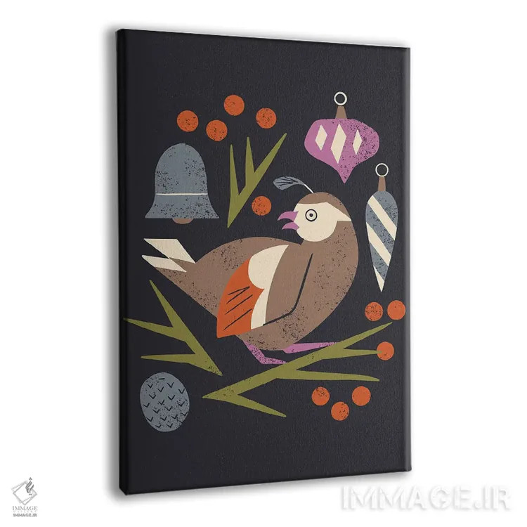 تابلو مینیمال چکاوک تعطیلات اثر رنیا ال. تول - نمای پرسپکتیو محصول