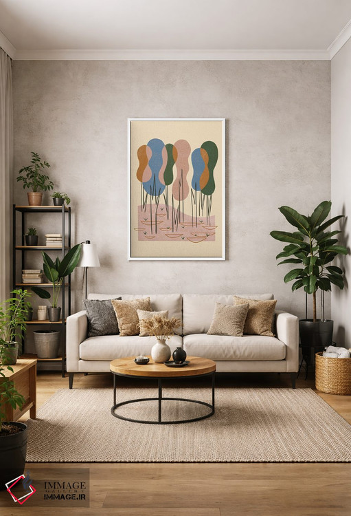 تابلو مینیمال جنگل رویاگونه اثر رنیا ال. تول - D1W