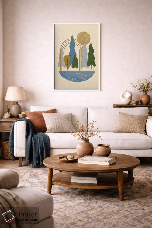 تابلو مینیمال دروازه جنگل اثر رنیا ال. تول - D3W