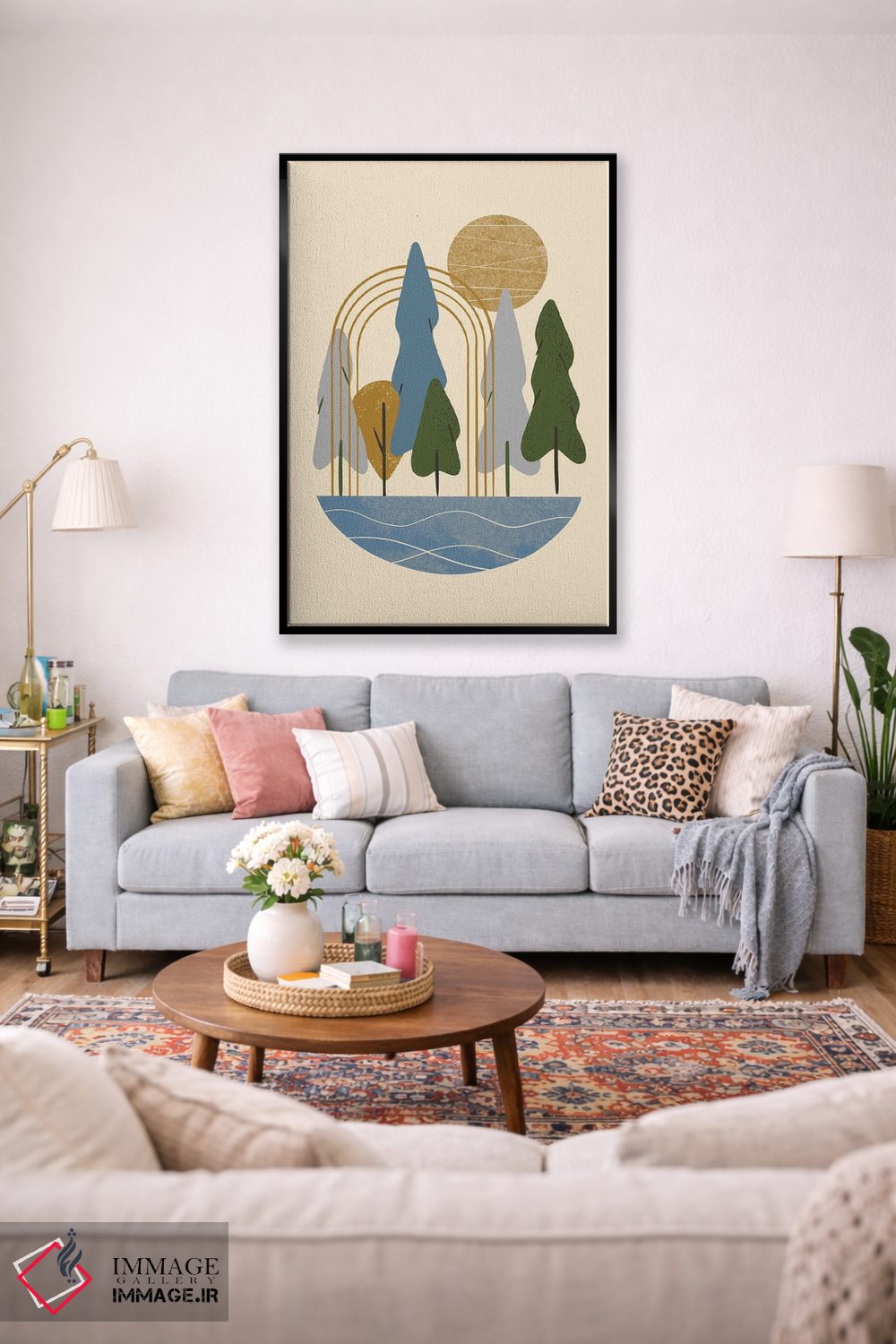 تابلو مینیمال دروازه جنگل اثر رنیا ال. تول - D2B