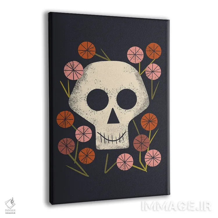 تابلو مینیمال زندگی و مرگ اثر رنیا ال. تول - نمای پرسپکتیو محصول