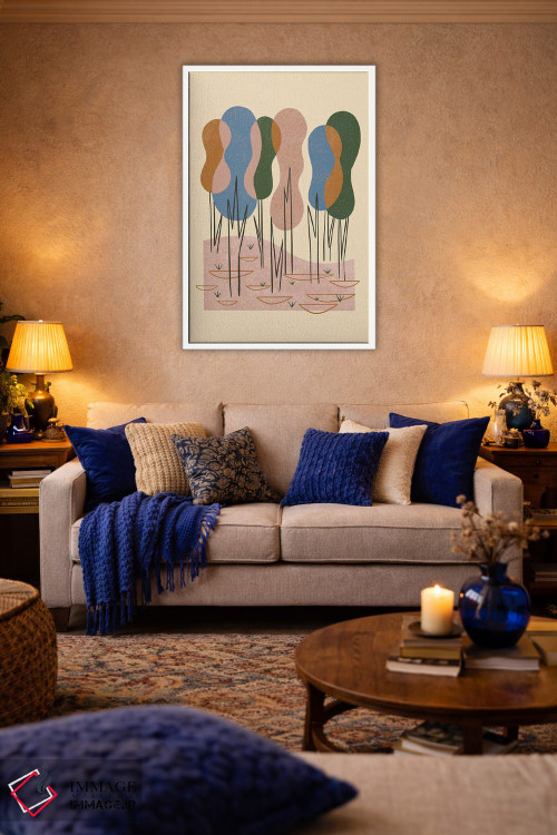 تابلو مینیمال جنگل رویاگونه اثر رنیا ال. تول - D3W