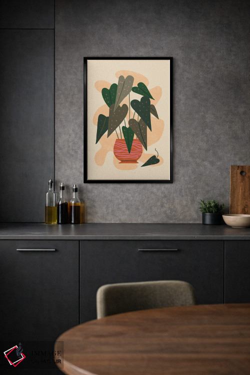 تابلو مینیمال سلام بگونیا اثر رنیا ال. تول - D1B