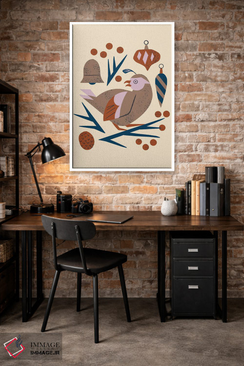 تابلو مینیمال چکاوک تعطیلات اثر رنیا ال. تول - D2W