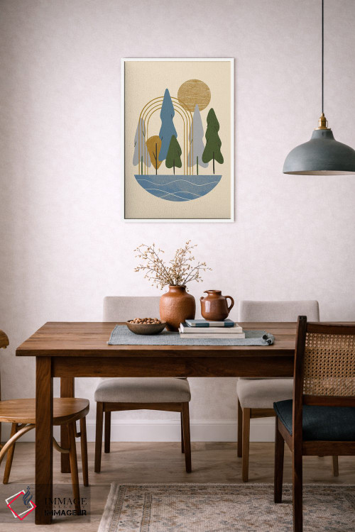 تابلو مینیمال دروازه جنگل اثر رنیا ال. تول - D6W