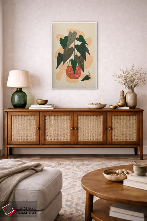 تابلو مینیمال سلام بگونیا اثر رنیا ال. تول - D4W