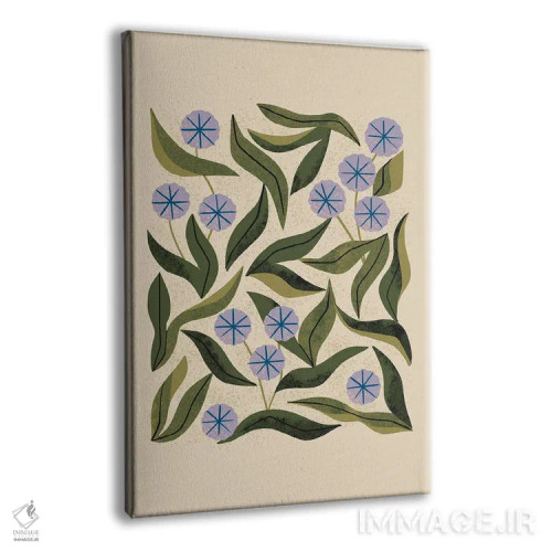 تابلو مینیمال سینی پریوینکل اثر رنیا ال. تول - نمای پرسپکتیو محصول