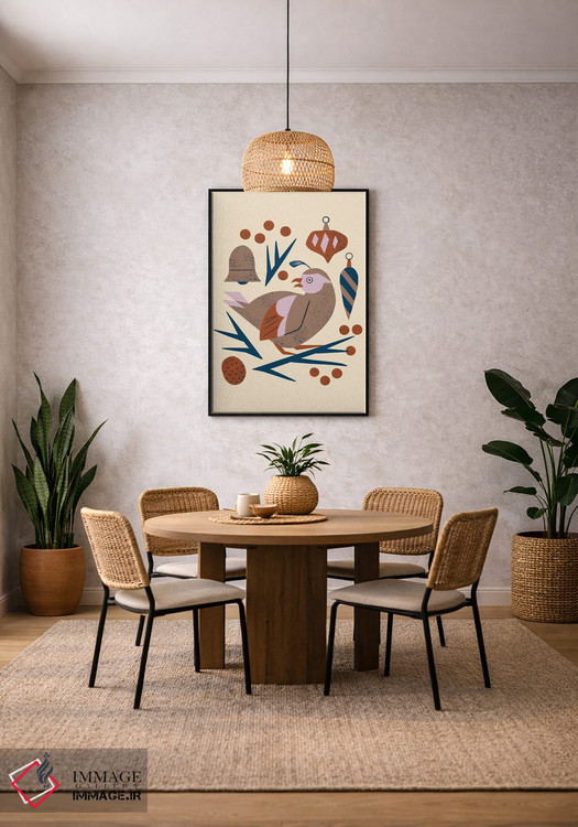 تابلو مینیمال چکاوک تعطیلات اثر رنیا ال. تول - D5B