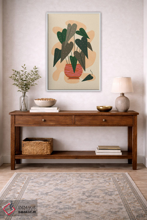 تابلو مینیمال سلام بگونیا اثر رنیا ال. تول - D5W