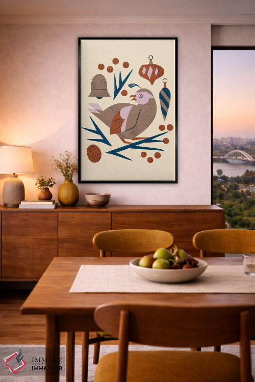 تابلو مینیمال چکاوک تعطیلات اثر رنیا ال. تول - D6B