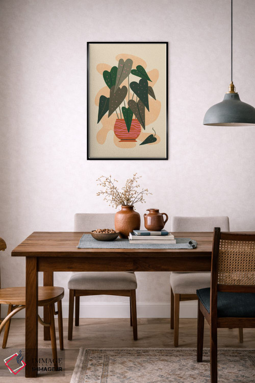 تابلو مینیمال سلام بگونیا اثر رنیا ال. تول - D6B