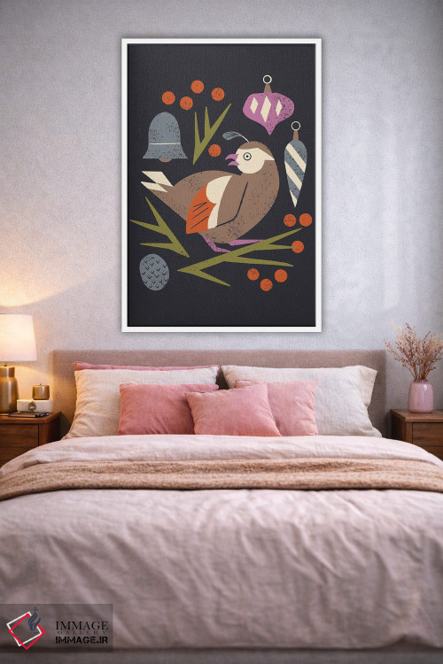 تابلو مینیمال چکاوک تعطیلات اثر رنیا ال. تول - D1W