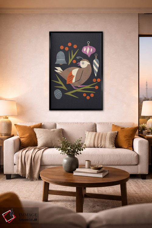 تابلو مینیمال چکاوک تعطیلات اثر رنیا ال. تول - D2B