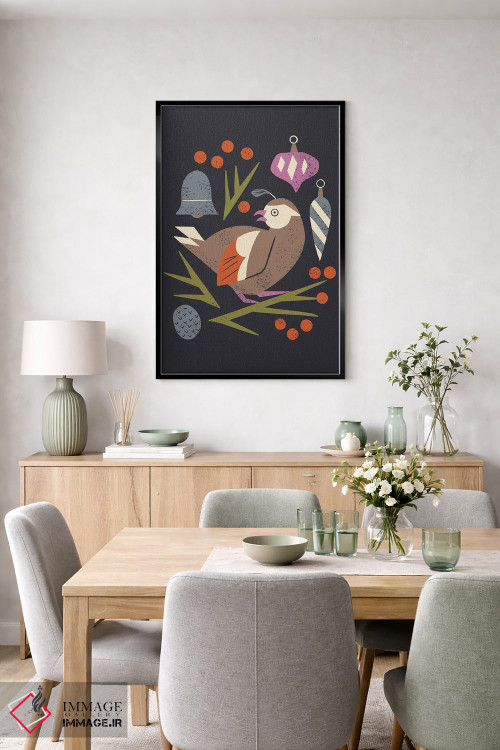 تابلو مینیمال چکاوک تعطیلات اثر رنیا ال. تول - D6B