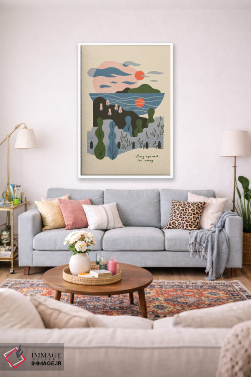 تابلو مینیمال خیلی دور، خیلی سال پیش اثر رنیا ال. تول - D1W