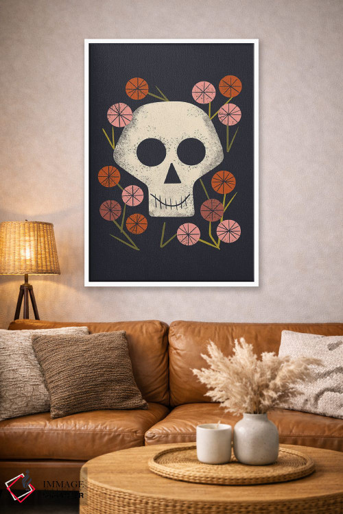 تابلو مینیمال زندگی و مرگ اثر رنیا ال. تول - D2W