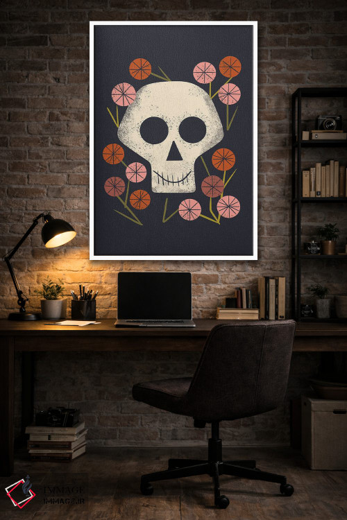 تابلو مینیمال زندگی و مرگ اثر رنیا ال. تول - D3W