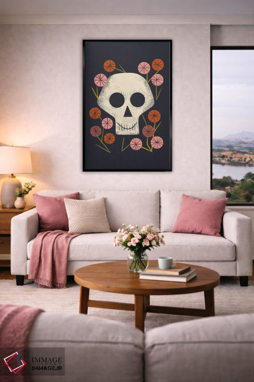 تابلو مینیمال زندگی و مرگ اثر رنیا ال. تول - D6B