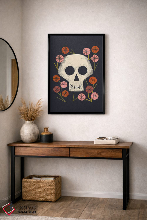 تابلو مینیمال زندگی و مرگ اثر رنیا ال. تول - D4B