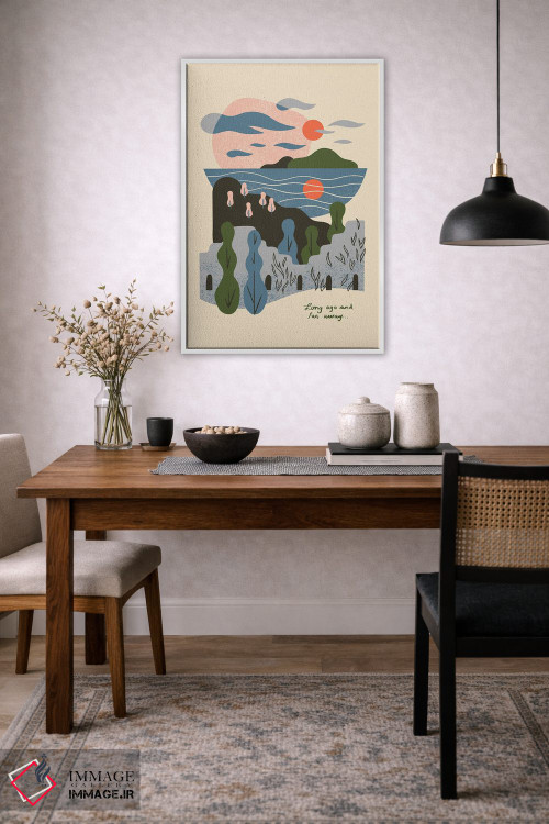 تابلو مینیمال خیلی دور، خیلی سال پیش اثر رنیا ال. تول - D5W