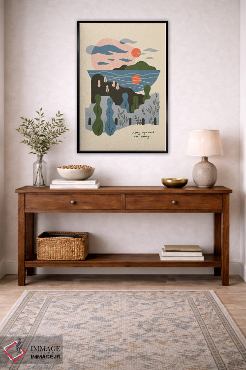 تابلو مینیمال خیلی دور، خیلی سال پیش اثر رنیا ال. تول - D6B