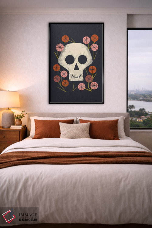 تابلو مینیمال زندگی و مرگ اثر رنیا ال. تول - D5B