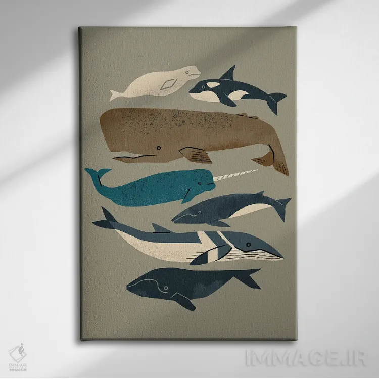 تابلو مینیمال وال ها، سلام اثر رنیا ال. تول - نمای روبهرو روی دیوار