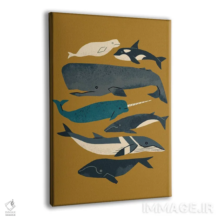 تابلو مینیمال وال ها، سلام اثر رنیا ال. تول - نمای پرسپکتیو محصول