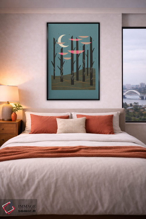 تابلو مینیمال جنگل های تنها اثر رنیا ال. تول - D6B