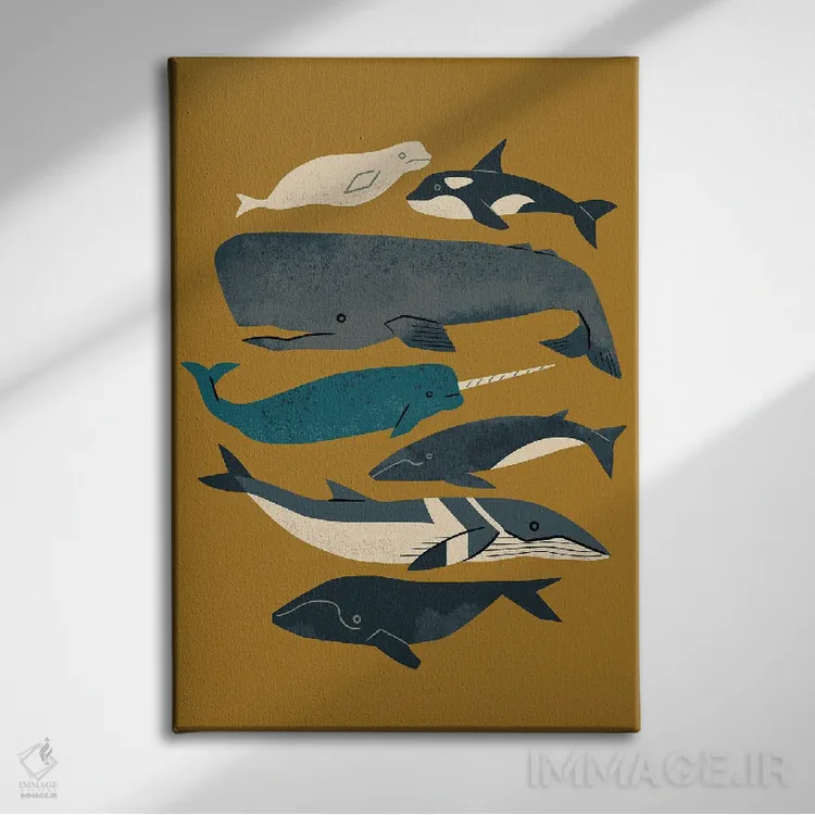 تابلو مینیمال وال ها، سلام اثر رنیا ال. تول - نمای روبهرو روی دیوار