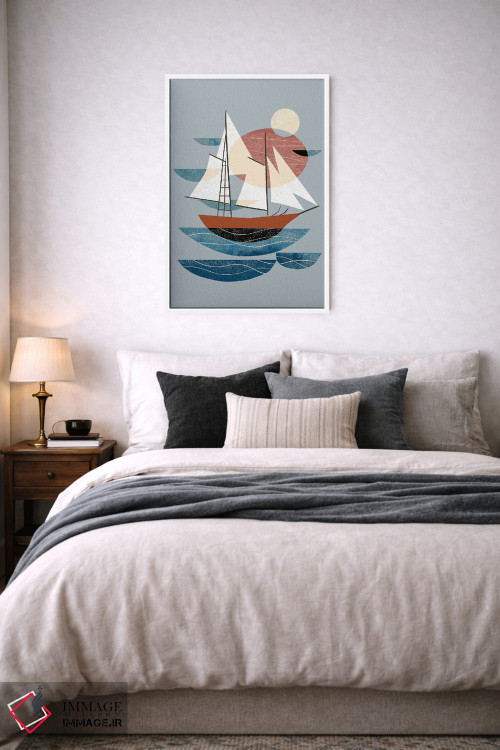 تابلو مینیمال قایقرانی اثر رنیا ال. تول - D5W