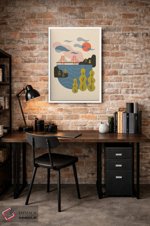 تابلو مینیمال غروب خلیج اثر رنیا ال. تول - D2W