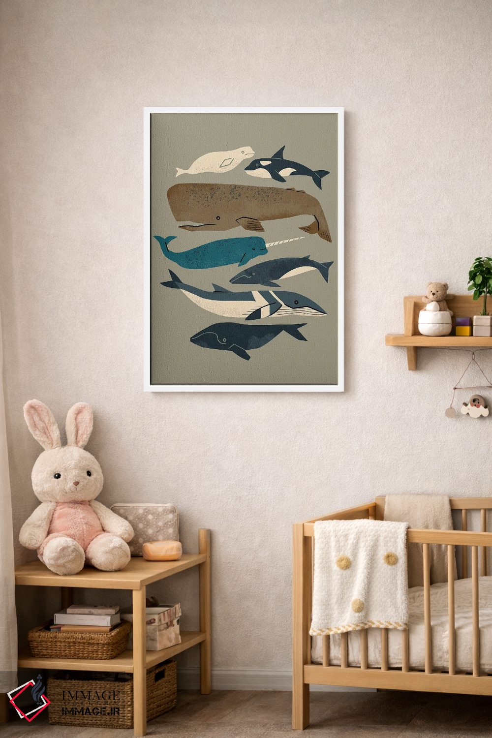 تابلو مینیمال وال ها، سلام اثر رنیا ال. تول - D2W