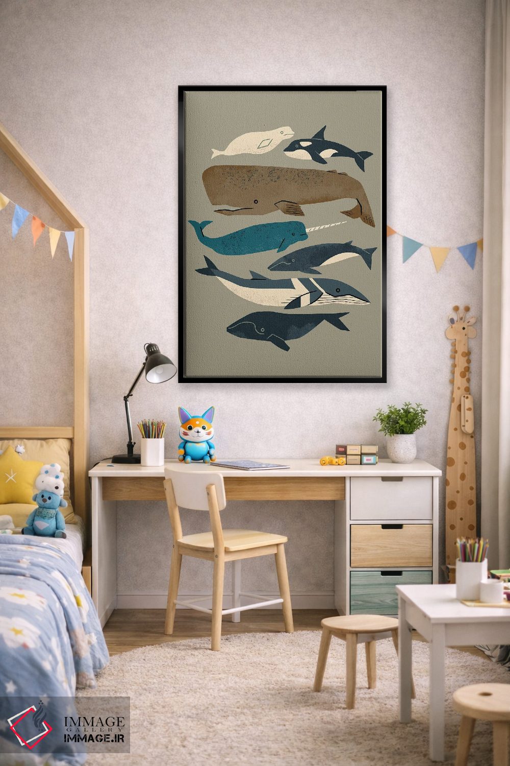 تابلو مینیمال وال ها، سلام اثر رنیا ال. تول - D1B