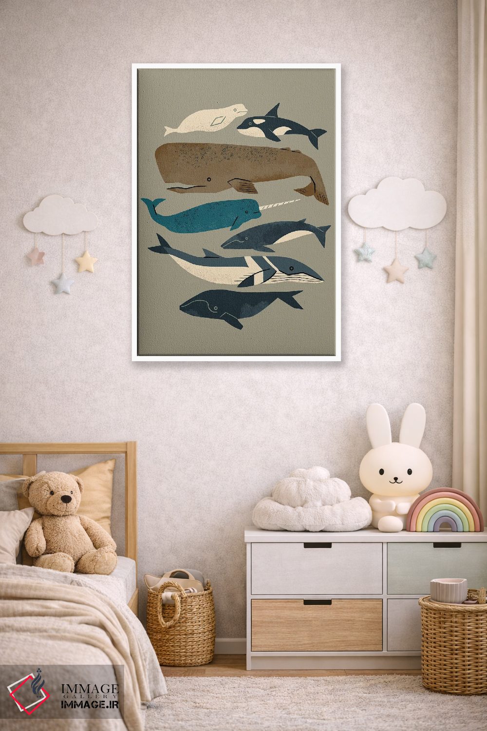 تابلو مینیمال وال ها، سلام اثر رنیا ال. تول - D4W