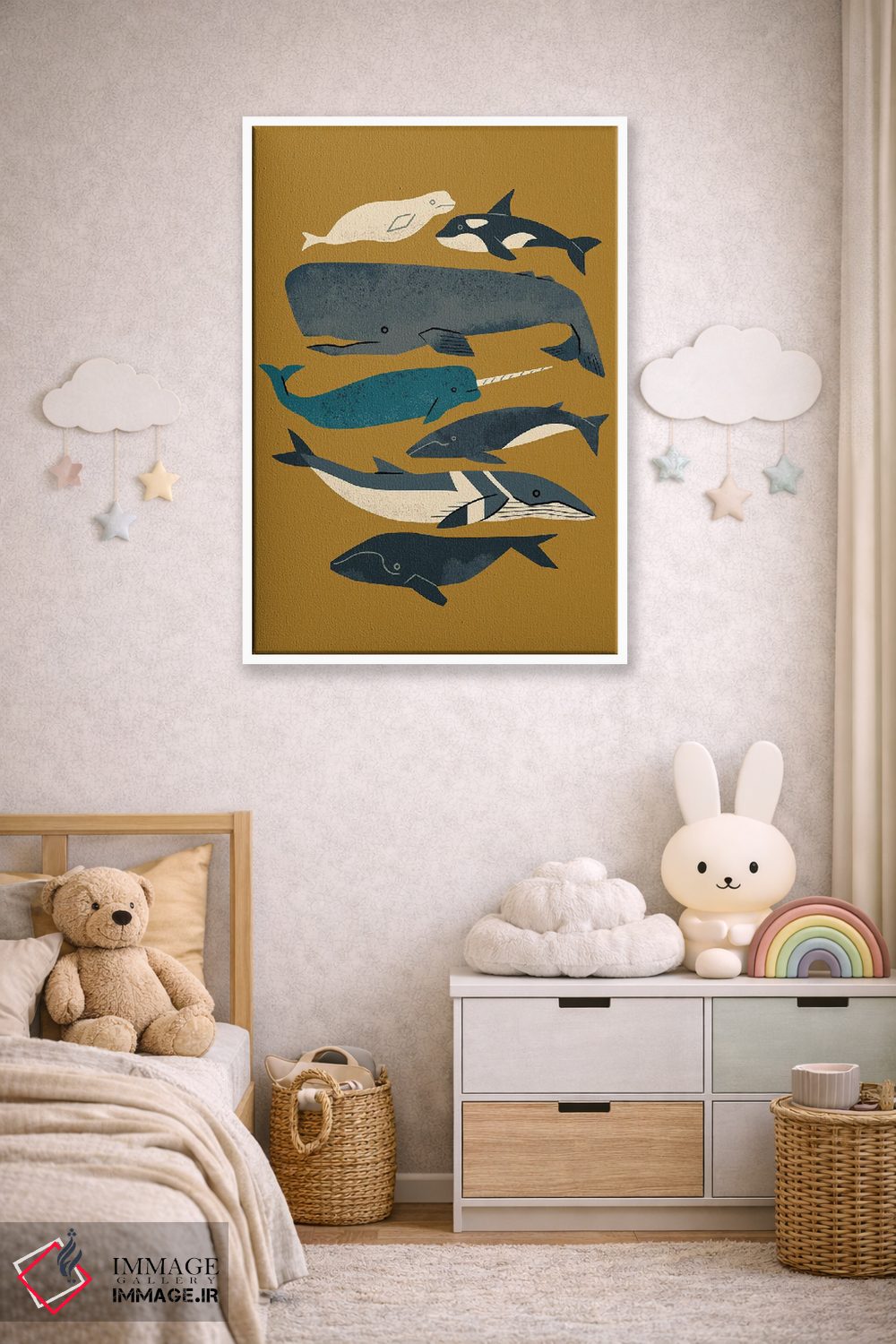 تابلو مینیمال وال ها، سلام اثر رنیا ال. تول - D4W