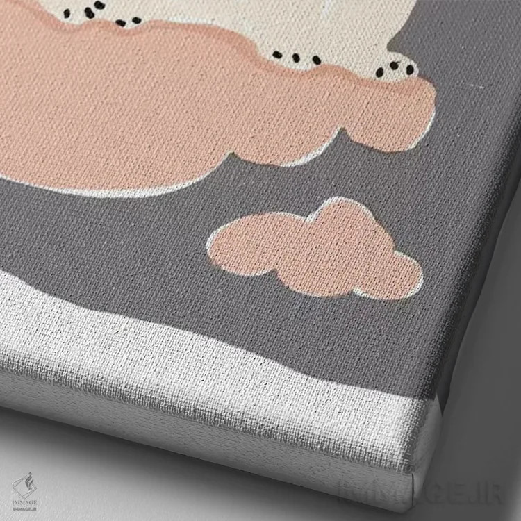 تابلو دکوراتیو رویاپردازان ۳ اثر راب دلما تر - نمای نزدیک بافت بوم