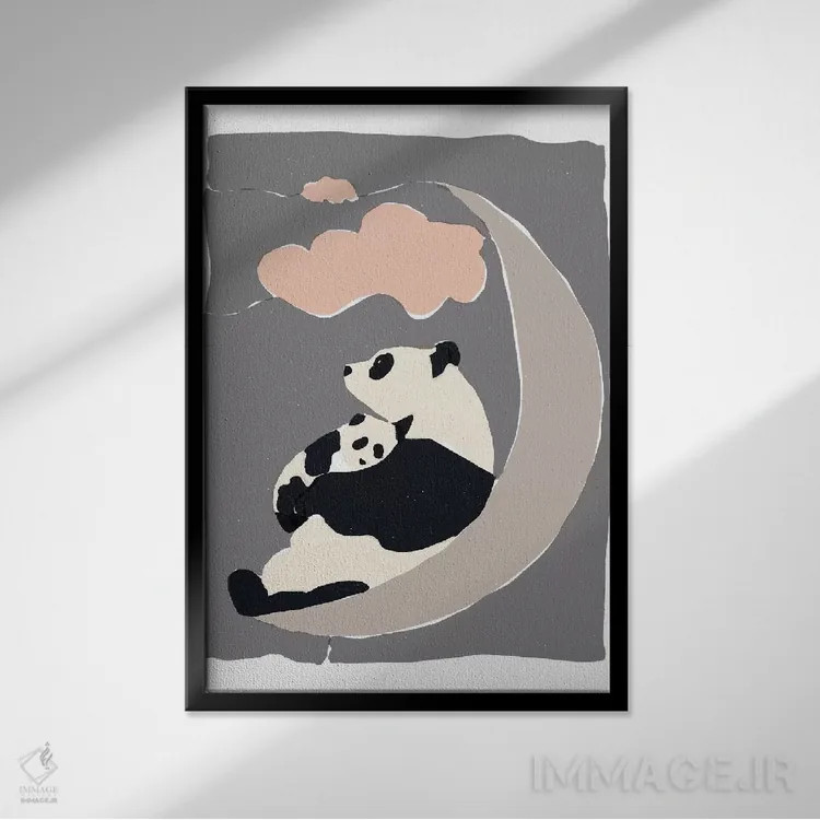 تابلو دکوراتیو رویاپردازان ۱ اثر راب دلما تر - نمای قابدار مشکی