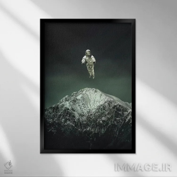 تابلو دکوراتیو جایی که می توانی بروی اثر راب هاکمو - نمای قابدار مشکی