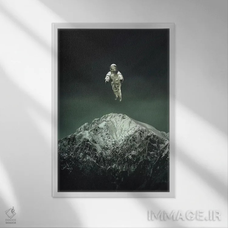 تابلو دکوراتیو جایی که می توانی بروی اثر راب هاکمو - نمای قابدار سفید