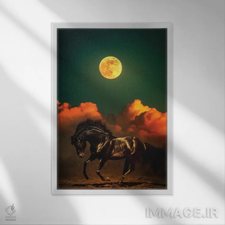 تابلو دکوراتیو قدرت و رشد اثر راب هاکمو - نمای قابدار سفید