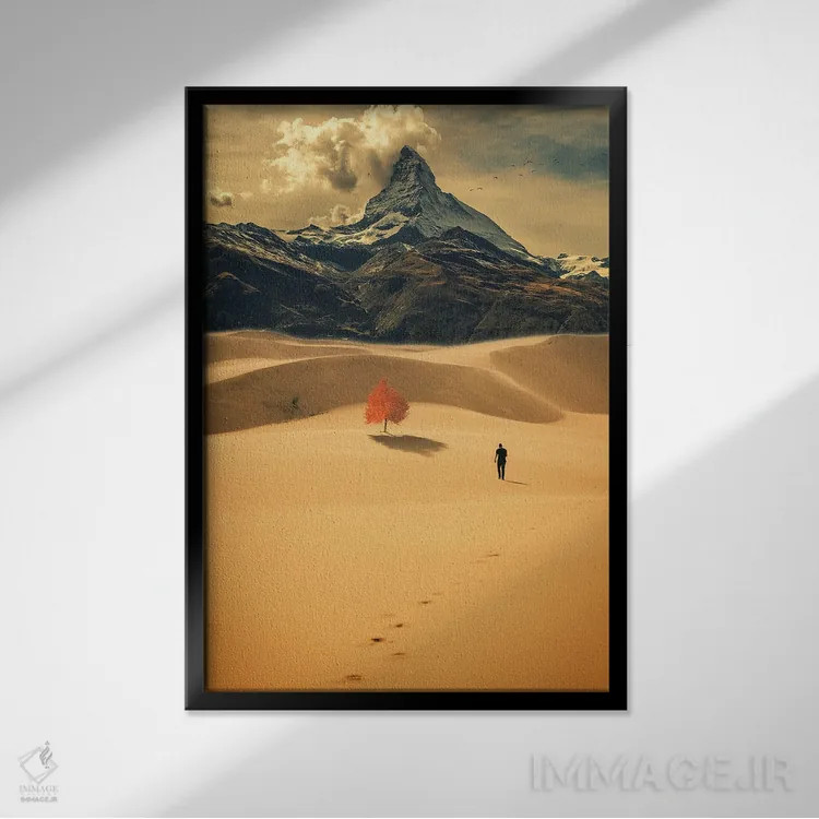 تابلو دکوراتیو راهی به سوی بی نهایت اثر راب هاکمو - نمای قابدار مشکی