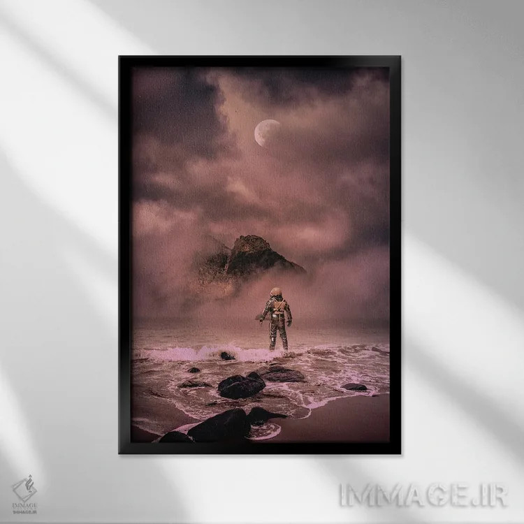 تابلو دکوراتیو Longing To Be Lit.,قلب مثل شمع است، مشتاق شعله ور شدن اثر راب هاکمو - نمای قابدار مشکی