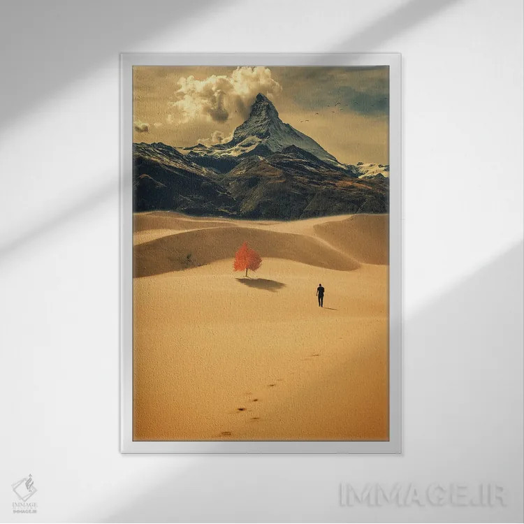تابلو دکوراتیو راهی به سوی بی نهایت اثر راب هاکمو - نمای قابدار سفید