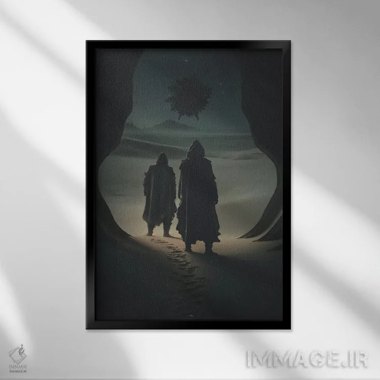 تابلو دکوراتیو صورت فلکی کلب اکبر اثر راب هاکمو - نمای قابدار مشکی